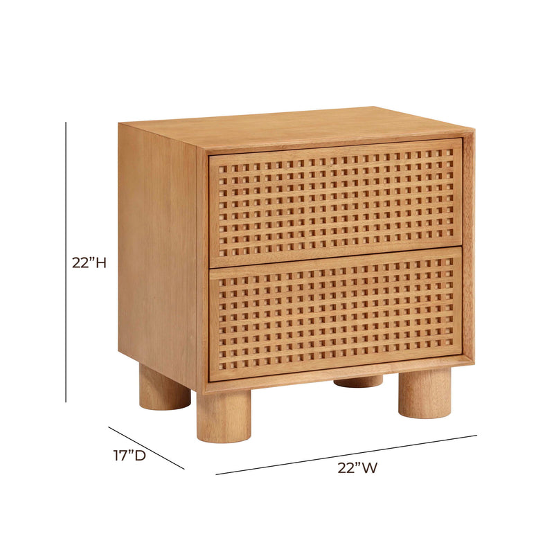 Miles - Nightstand - Natural - R&R Furniture Gallery (Fountain Valley, CA)