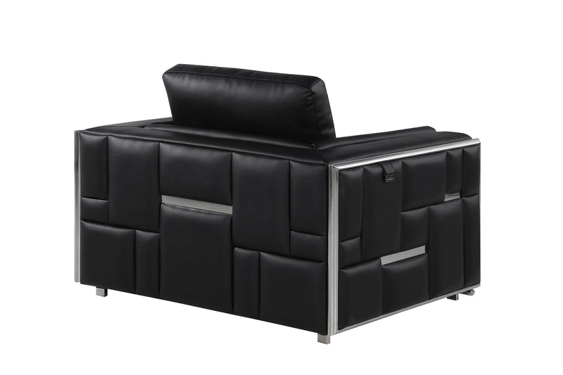 1130 - Top Grain Italian Leather Chair - R&R Furniture Gallery (Fountain Valley, CA)