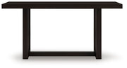Neymorton - 5 Pc. - Rectangular Dining Room Counter Table, 4 Barstools - Dark Grayish Brown - R&R Furniture Gallery (Fountain Valley, CA)