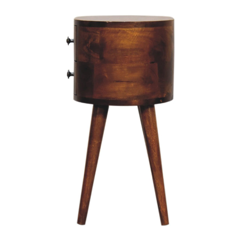 Mini Rounded Nightstand - Chestnut - R&R Furniture Gallery (Fountain Valley, CA)
