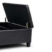 Harrison - Coffee Table Storage Ottoman - Tanners Brown - R&R Furniture Gallery (Fountain Valley, CA)