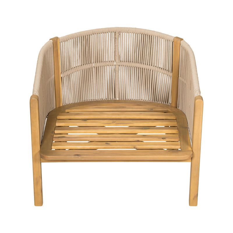 Grotta - Outdoor Wood Club Chair (Set of 2) - R&R Furniture Gallery (Fountain Valley, CA)