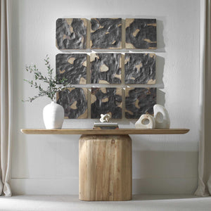 Ignite - Wood Wall Decor (Set of 9) - Black / Woodtone
