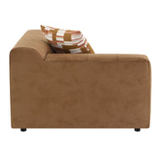 Zoey - Modular - LF Arm Chair With Pillow - Chocolate Suede - R&R Furniture Gallery (Fountain Valley, CA)