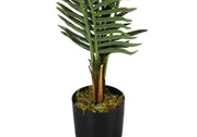 47" Tall, Artificial Plant, Palm Tree, Indoor, Faux, Fake, Floor, Greenery, Potted, Real Touch, Decorative - Green / Black - R&R Furniture Gallery (Fountain Valley, CA)