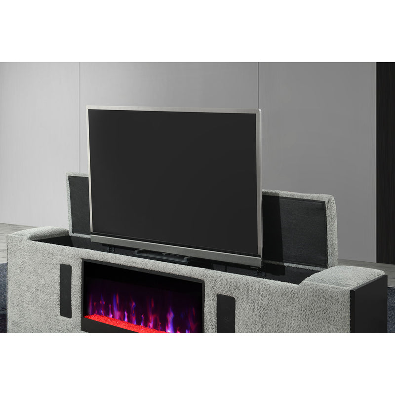 Isaiah - Bed With TV Lift-LED Speakers And Fireplace - R&R Furniture Gallery (Fountain Valley, CA)