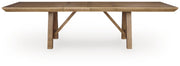 Ridgester - Rectangular Dining Room Extension Table - Light Brown - R&R Furniture Gallery (Fountain Valley, CA)