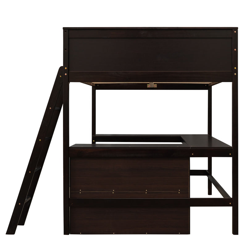 Loft Bed With Shelves With Desk - R&R Furniture Gallery (Fountain Valley, CA)