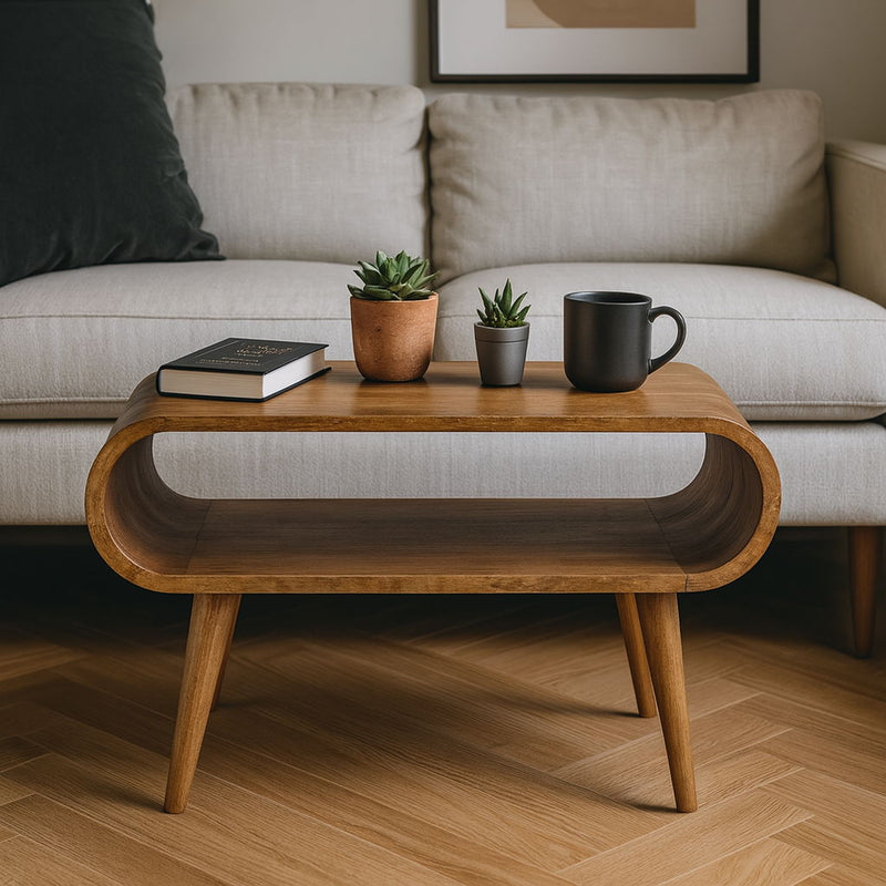 Solid Wood Open Coffee Table - R&R Furniture Gallery (Fountain Valley, CA)