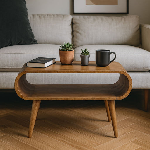 Solid Wood Open Coffee Table - R&R Furniture Gallery (Fountain Valley, CA)