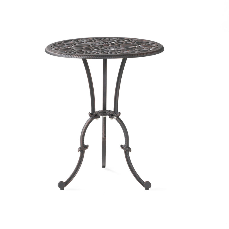 Charleston 3 Pieces Cast Bistro Set - Copper - R&R Furniture Gallery (Fountain Valley, CA)