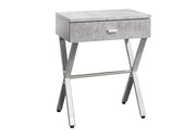 Accent Side X Table, Storage Drawer, Contemporary & Modern - R&R Furniture Gallery (Fountain Valley, CA)