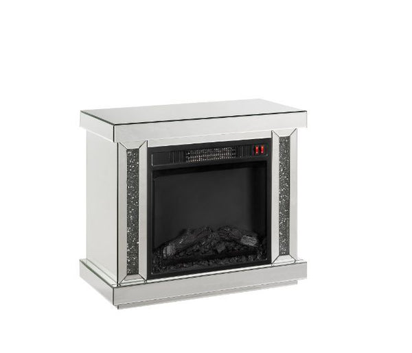 Noralie - Fireplace - Mirrored & Faux Diamonds
