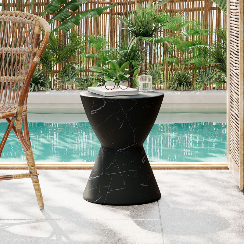 Outdoor, Lightweight Concrete Side Table - R&R Furniture Gallery (Fountain Valley, CA)