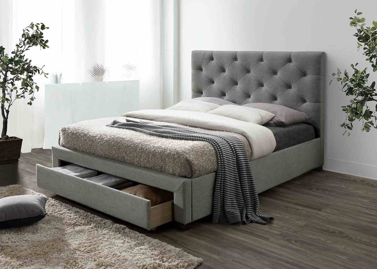 Sybella - E.King Bed, Gray