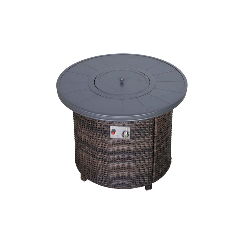 Outdoor Fire Pit Table With Lid - R&R Furniture Gallery (Fountain Valley, CA)