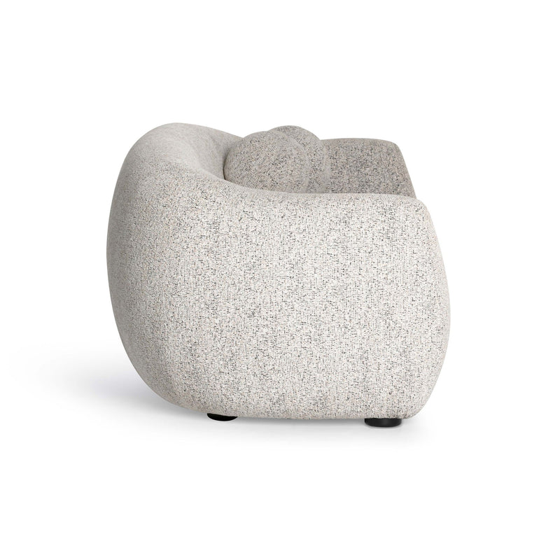 Judy - Woven Fabric Sofa - Black / White - R&R Furniture Gallery (Fountain Valley, CA)