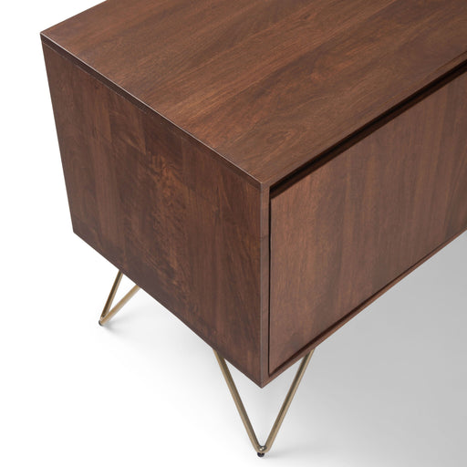 Hunter - TV Media Stand - Umber Brown Stain - R&R Furniture Gallery (Fountain Valley, CA)