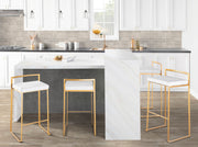 Lumi Source Fuji contemporary glam barstool with sleek design and quality construction, featuring a modern style and sturdy build.