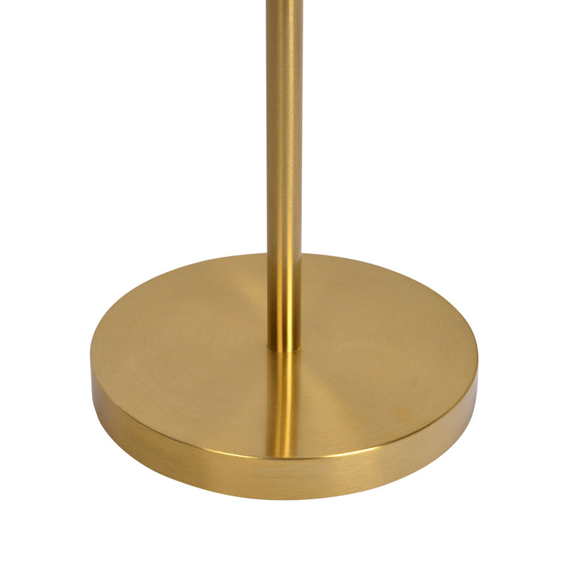 Brilliance - Modern Floor Lamp, Opal Shades And Round Base - Clear / Gold - R&R Furniture Gallery (Fountain Valley, CA)