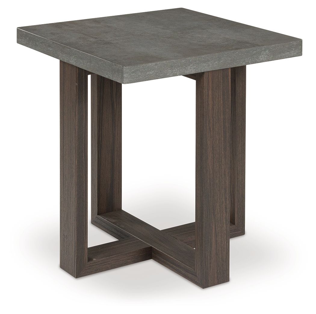 Dynnford - Occasional Table Set (Set of 3) - Gray / Brown - R&R Furniture Gallery (Fountain Valley, CA)