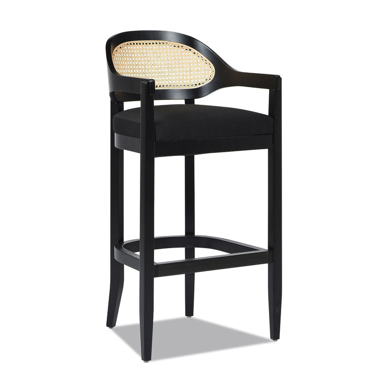 Americana - Mid-Century Modern Cane Back Counter Stool - R&R Furniture Gallery (Fountain Valley, CA)