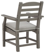 Visola - Arm Chair With Cushion (Set of 2) - Gray - R&R Furniture Gallery (Fountain Valley, CA)