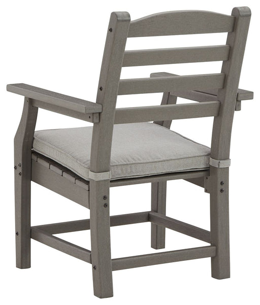 Visola - Arm Chair With Cushion (Set of 2) - Gray - R&R Furniture Gallery (Fountain Valley, CA)