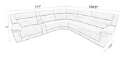 Richland - Modular Power Reclining Sectional With Power Adjustable Headrests - R&R Furniture Gallery (Fountain Valley, CA)