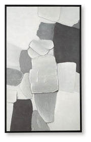 Adilson - Wall Art - White / Gray / Black - R&R Furniture Gallery (Fountain Valley, CA)