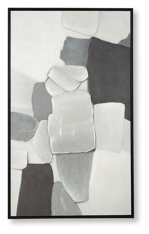 Adilson - Wall Art - White / Gray / Black - R&R Furniture Gallery (Fountain Valley, CA)