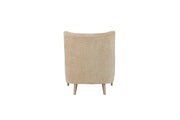 Hi Back Accent Chair - Light Brown - R&R Furniture Gallery (Fountain Valley, CA)