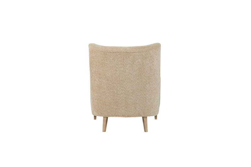 Hi Back Accent Chair - Light Brown - R&R Furniture Gallery (Fountain Valley, CA)