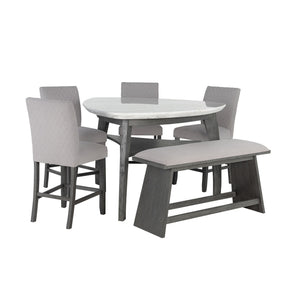 Jasmine - Bar Bench - Gray