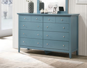 Elegant casual dresser by Glory Furniture featuring a sleek design, multiple drawers, and a versatile style for any room.