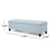 Glouster - Contemporary Storage Ottoman With Button Tufted Design - R&R Furniture Gallery (Fountain Valley, CA)