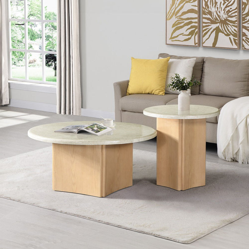 Qwin - Table With Marble Top - R&R Furniture Gallery (Fountain Valley, CA)