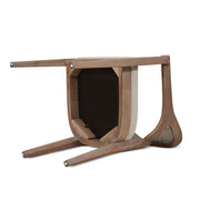 Americana - Mid-Century Modern Cane Back Dining Chair Textured Weave - Taupe Beige - R&R Furniture Gallery (Fountain Valley, CA)
