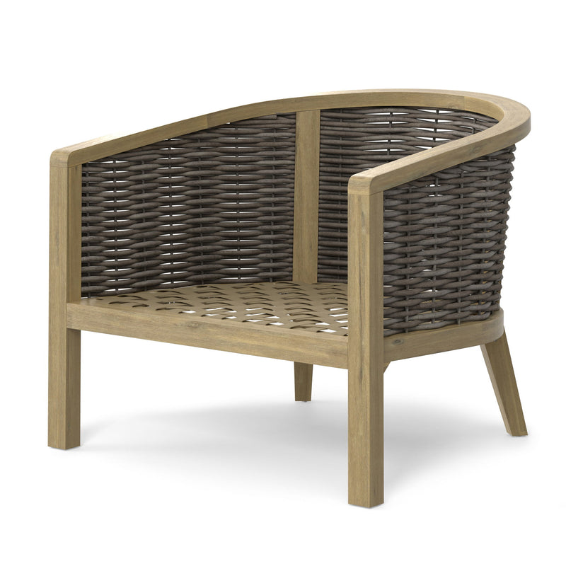 Parkside - Outdoor Conversation Chair (Set of 2) - Natural - R&R Furniture Gallery (Fountain Valley, CA)