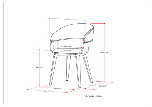 Lowell - Upholstered Bentwood Dining Chair - R&R Furniture Gallery (Fountain Valley, CA)