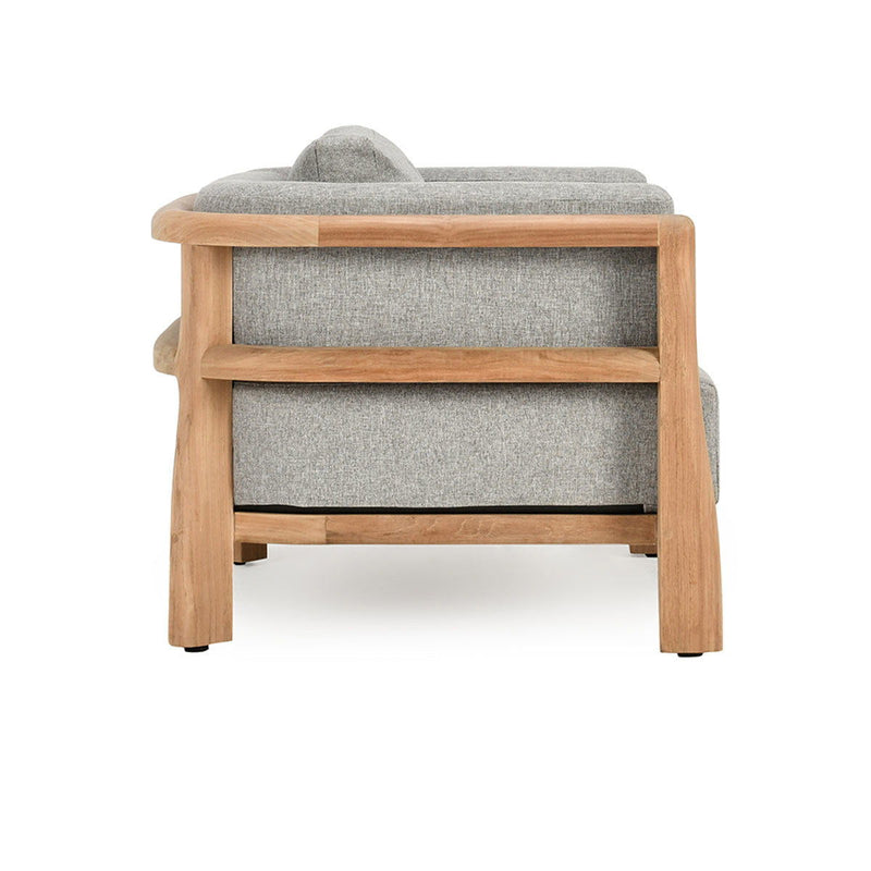 Aston - Outdoor Accent Chair - Natural / Gray - R&R Furniture Gallery (Fountain Valley, CA)