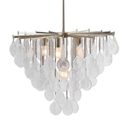 Uttermost Goccia tear drop glass pendant light hanging with a sleek modern design, ideal for contemporary interior lighting.