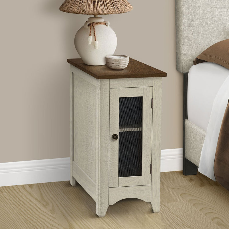 8th Street accent end table with a transitional, versatile design, featuring a sleek surface and sturdy legs.