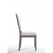 Leventis - Side Chair (Set of 2) - Cream Linen & Weathered Gray - R&R Furniture Gallery (Fountain Valley, CA)