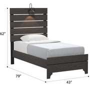 Junipe - Bed With Lights - R&R Furniture Gallery (Fountain Valley, CA)
