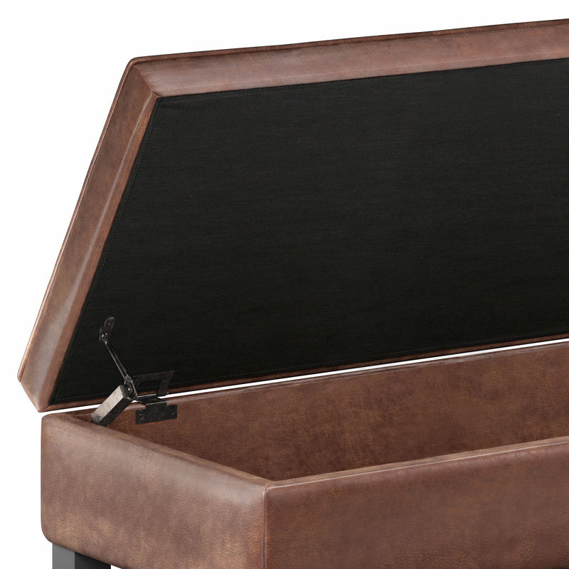 Cosmopolitan - Storage Ottoman Bench With Open Bottom - R&R Furniture Gallery (Fountain Valley, CA)