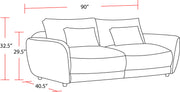 Utopia - Sofa And 2 Chair And Half - Mega Ivory - R&R Furniture Gallery (Fountain Valley, CA)