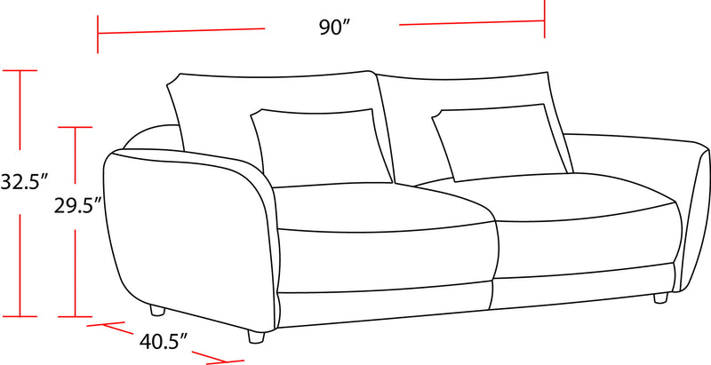 Utopia - Sofa And 2 Chair And Half - Mega Ivory - R&R Furniture Gallery (Fountain Valley, CA)