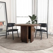 Alden - Round Dining Table - Walnut - R&R Furniture Gallery (Fountain Valley, CA)