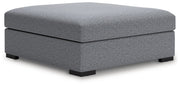 Bealton - Oversized Accent Ottoman - Salt And Pepper - R&R Furniture Gallery (Fountain Valley, CA)